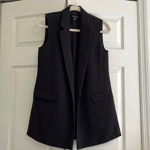Ann Taylor sleeveless long vest 0P